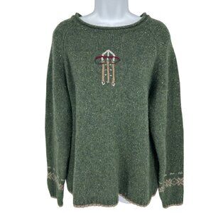 Woolrich Womens Wool Blend Pullover Sweater With Nordic Pattern Size 2XL